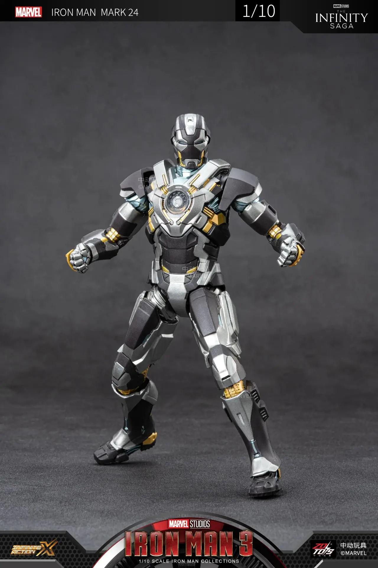 ZD Toys Iron Man Action Figure Mark 35 Red Snapper Iron Man MK 24 MK 22 MK 47 Tony Stark Ironman Figure Action Collect Toy Gift