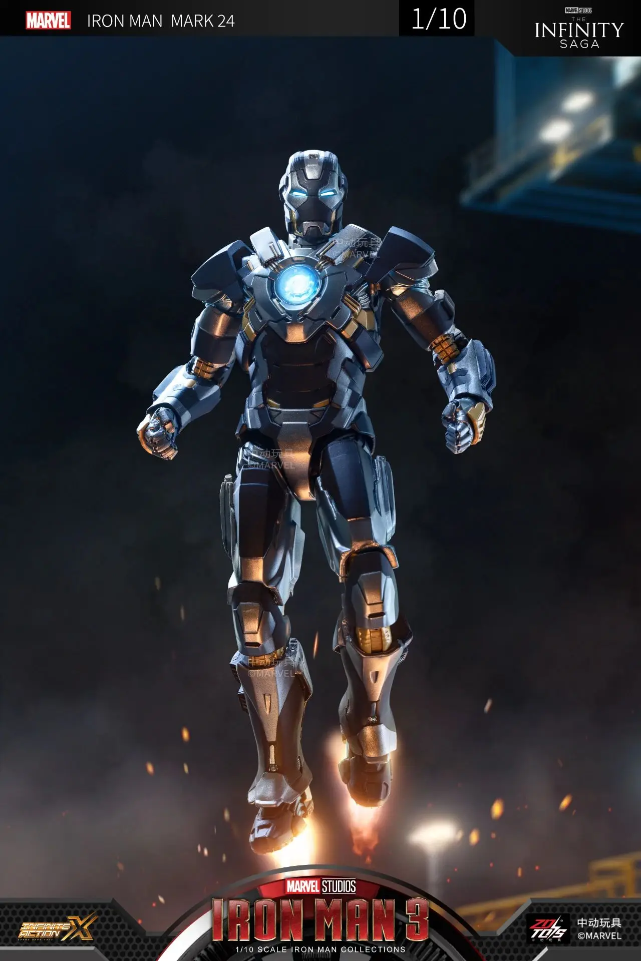 ZD Toys Iron Man Action Figure Mark 35 Red Snapper Iron Man MK 24 MK 22 MK 47 Tony Stark Ironman Figure Action Collect Toy Gift