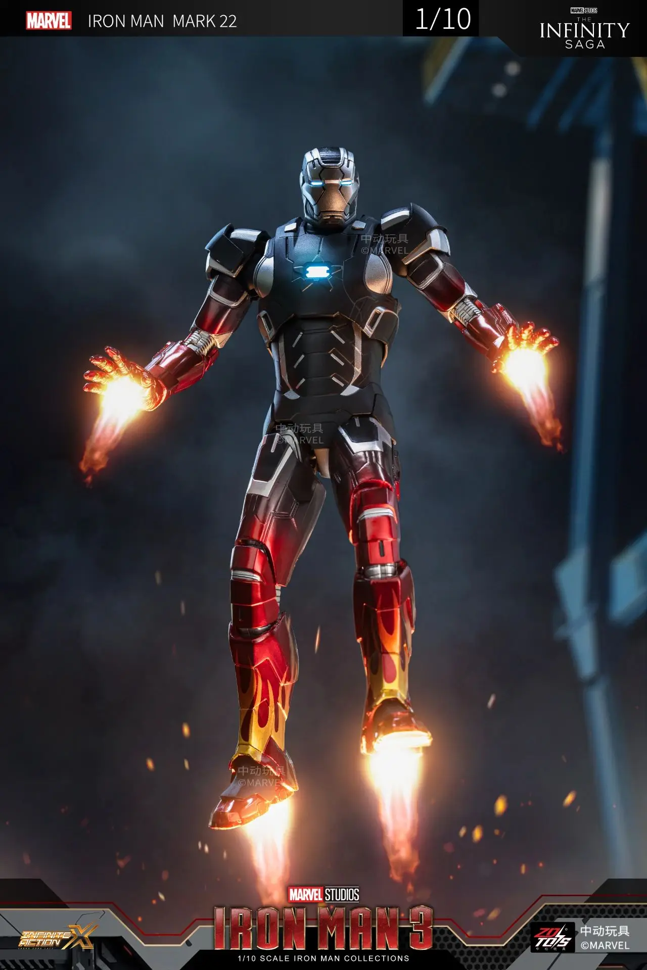 ZD Toys Iron Man Action Figure Mark 35 Red Snapper Iron Man MK 24 MK 22 MK 47 Tony Stark Ironman Figure Action Collect Toy Gift