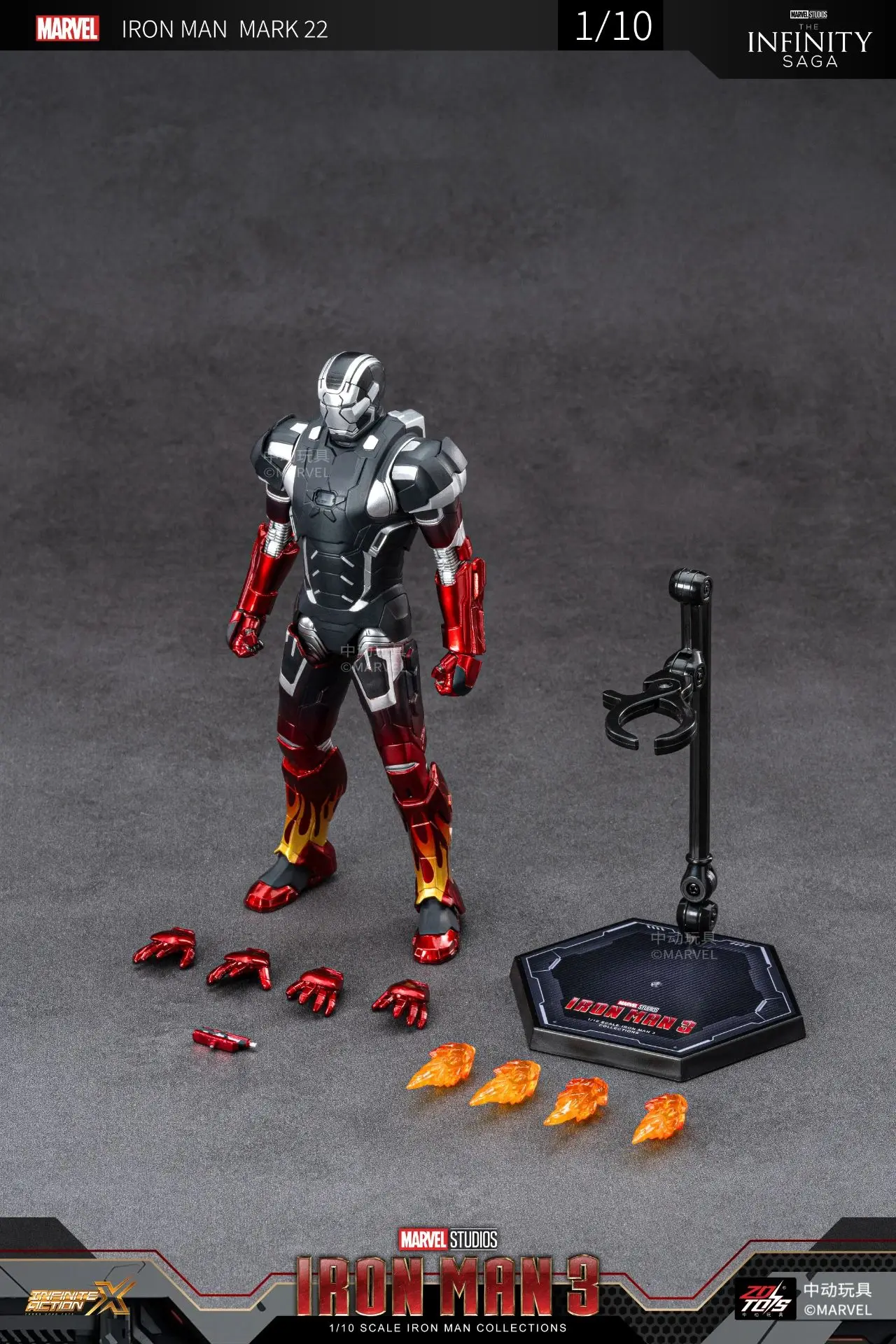 ZD Toys Iron Man Action Figure Mark 35 Red Snapper Iron Man MK 24 MK 22 MK 47 Tony Stark Ironman Figure Action Collect Toy Gift
