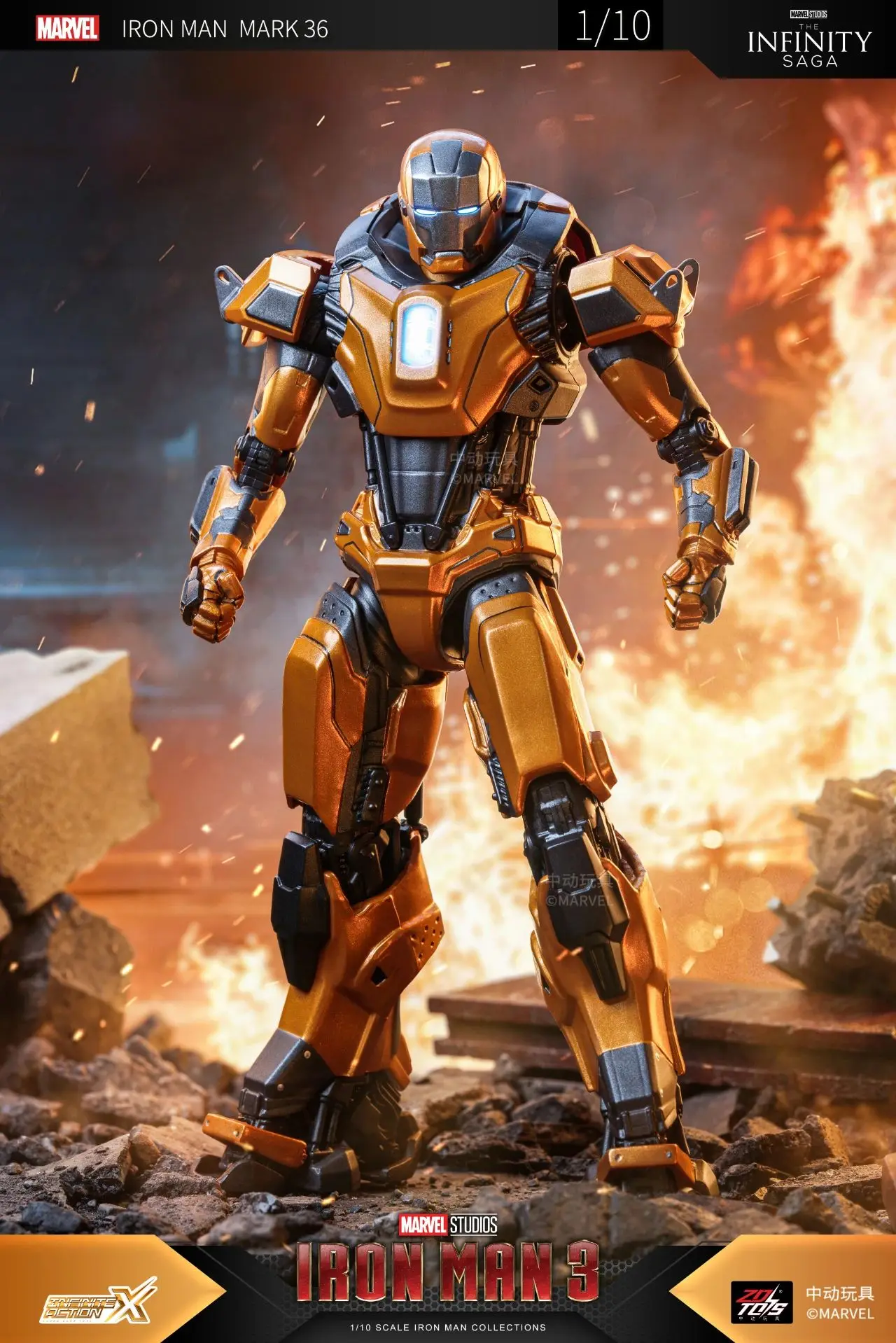 ZD Toys Iron Man Action Figure Mark 35 Red Snapper Iron Man MK 24 MK 22 MK 47 Tony Stark Ironman Figure Action Collect Toy Gift