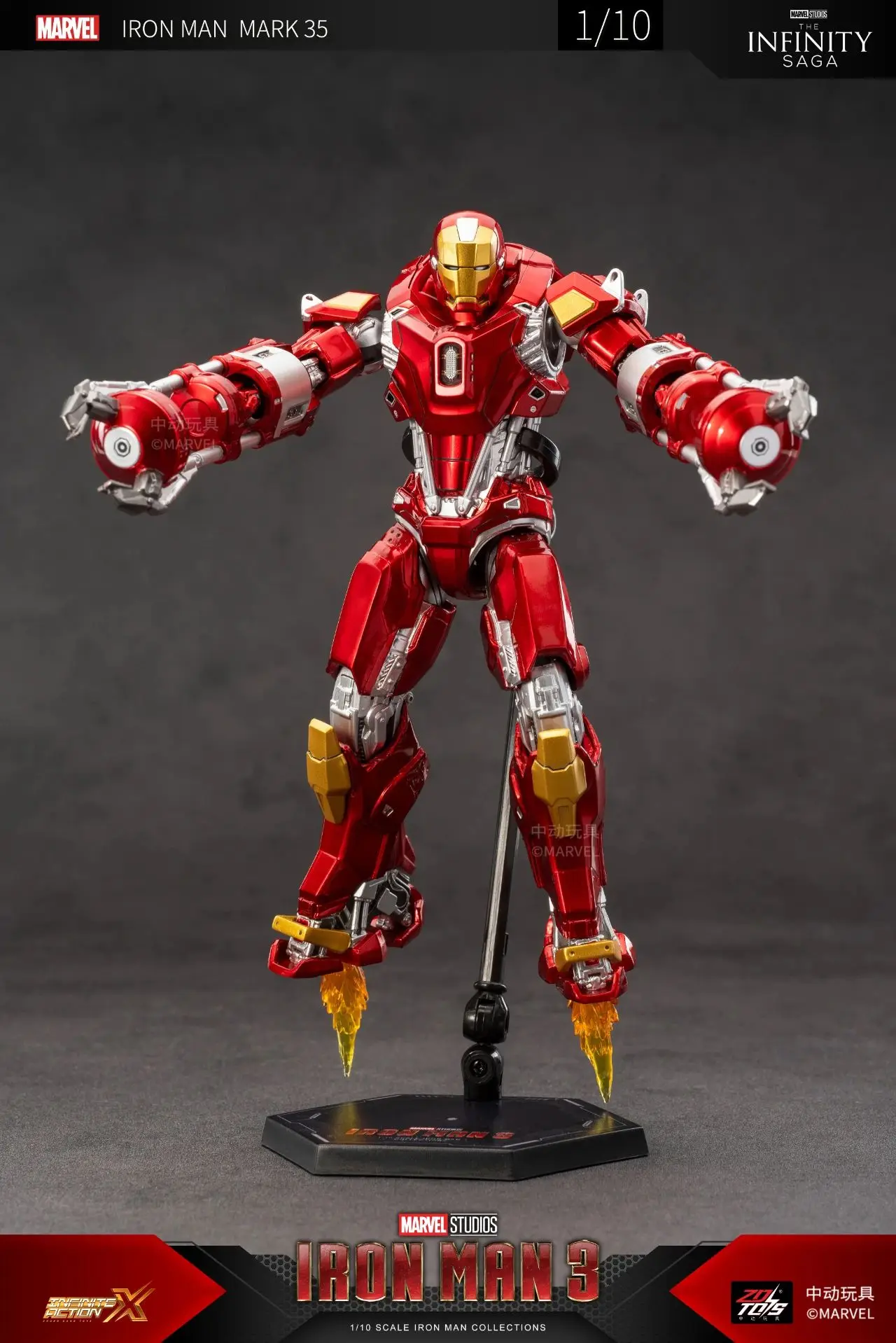 ZD Toys Iron Man Action Figure Mark 35 Red Snapper Iron Man MK 24 MK 22 MK 47 Tony Stark Ironman Figure Action Collect Toy Gift