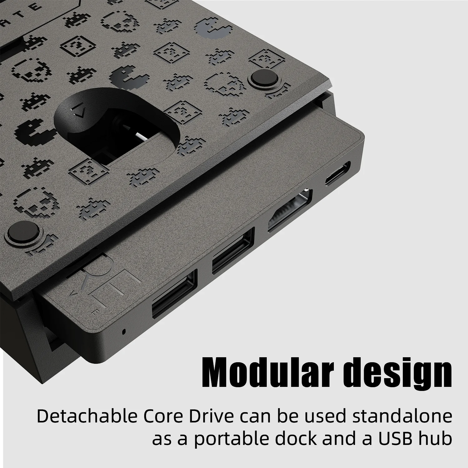 Savage Raven by Skull & Co. Jumpgate Dock USB C Hub Portable Stand Docking Station for Nintendo Switch 2 and OLED