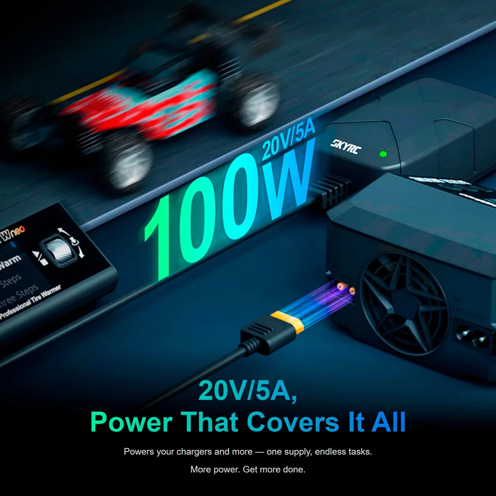 ​SKYRC B6neo+ Smart Charger High Power DC240W PD126W Multilanguage Balance Charger 600mA XT60/Type-C /PSA100 Power Adapter