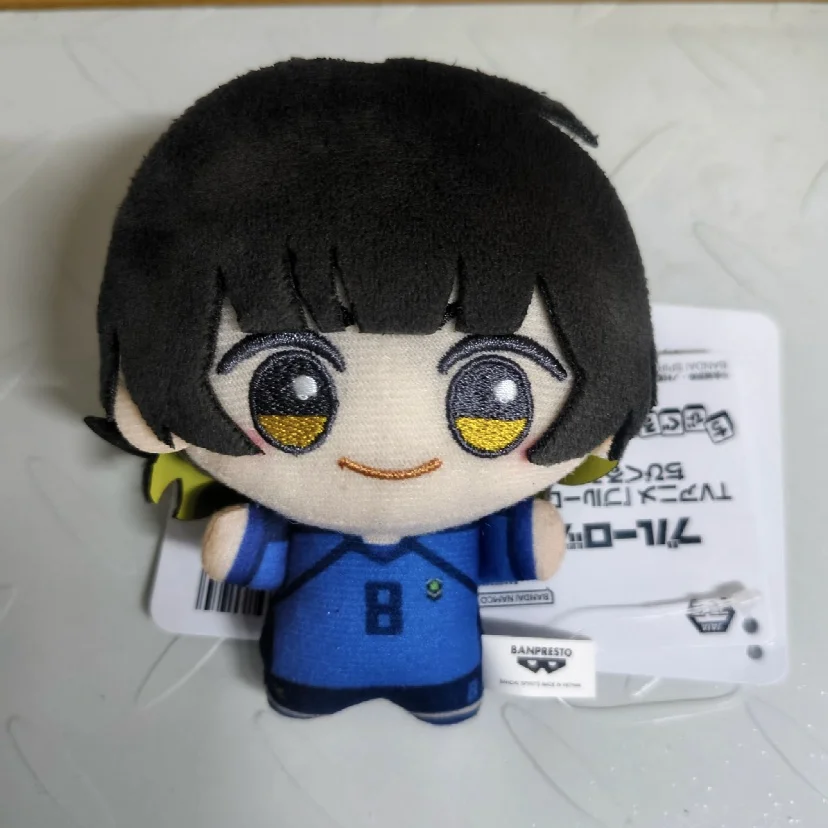 New Anime Blue Lock Vol.9 Rin Itou Bachira Meguru Cosplay Plush Doll Fluffy Maumet Pendant Puppet Keychain Keyring Gifts Toys