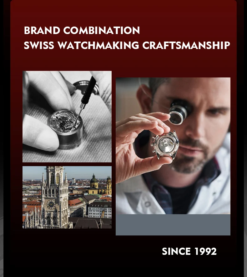 HANBORO Ultra Thin Steel King Series Men's Fully Automatic Mechanical Pearl Tourette Watch Fashion Personalized Watch 018
