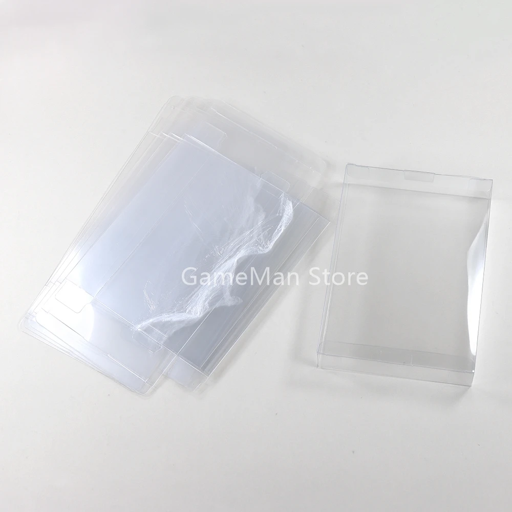 10pcs/lot For Nintendo Clear Transparent Game Boxes for SNES N64 Game Box Protector Case CIB Games Plastic PET Protector
