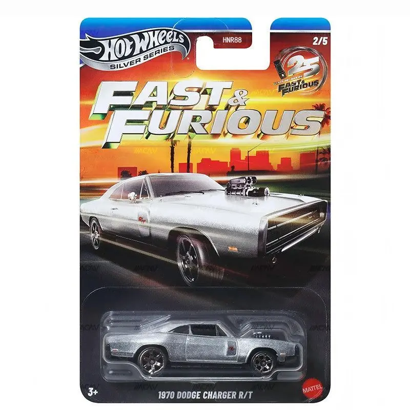Hot Wheels Silver Series HNR88 Fast & Furious Q 1970 Dodge Charger Toyota Supra 1:64 Diecast Model Car 2026 New Collectible Gift