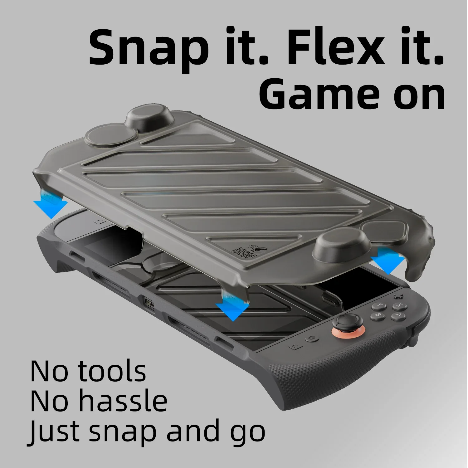 Savage Raven by Skull & Co. HardShell Front Cover Portable Protective Case for Nintendo Switch 2 StandGrip