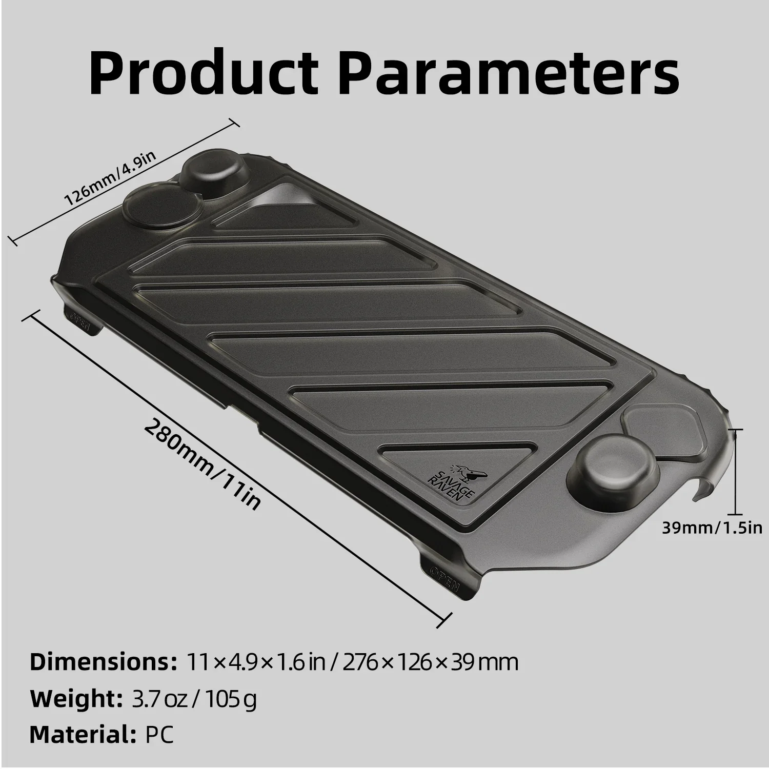 Savage Raven by Skull & Co. HardShell Front Cover Portable Protective Case for Nintendo Switch 2 StandGrip
