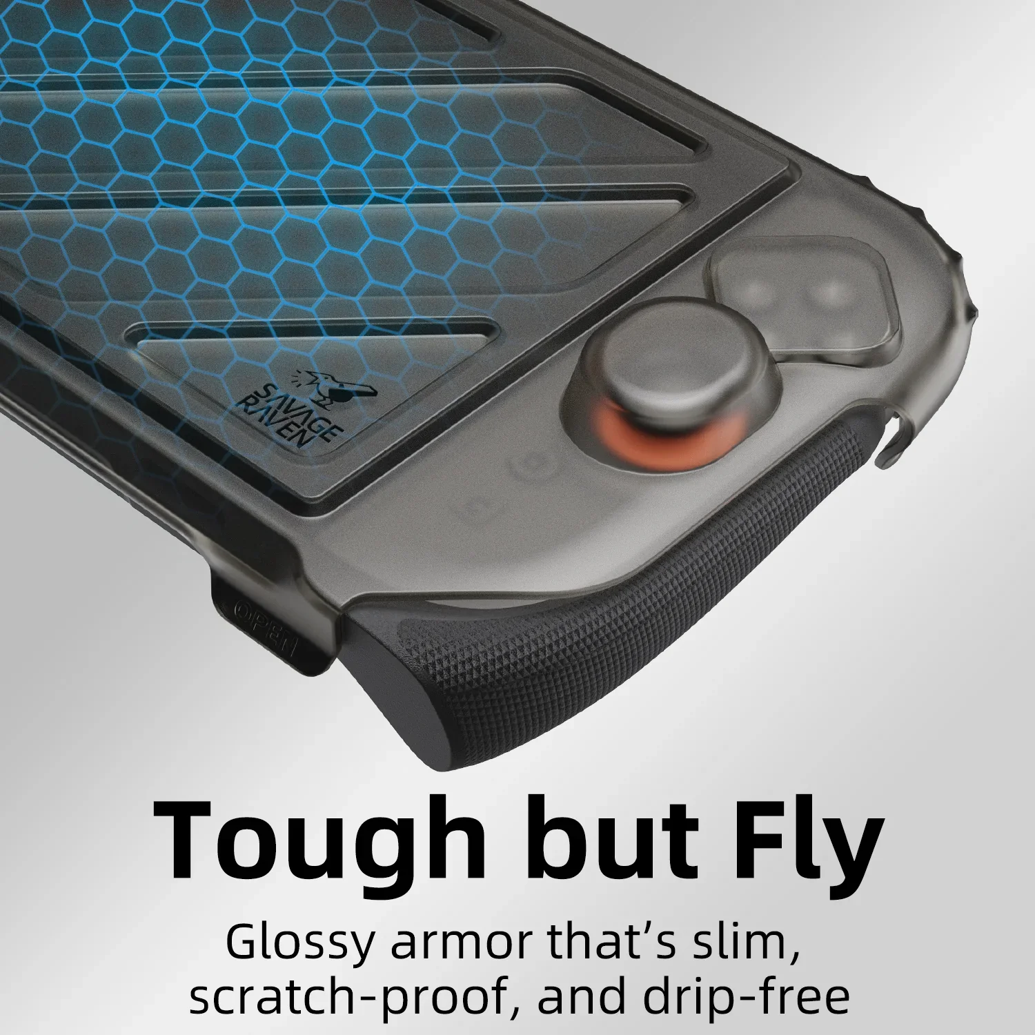 Savage Raven by Skull & Co. HardShell Front Cover Portable Protective Case for Nintendo Switch 2 StandGrip