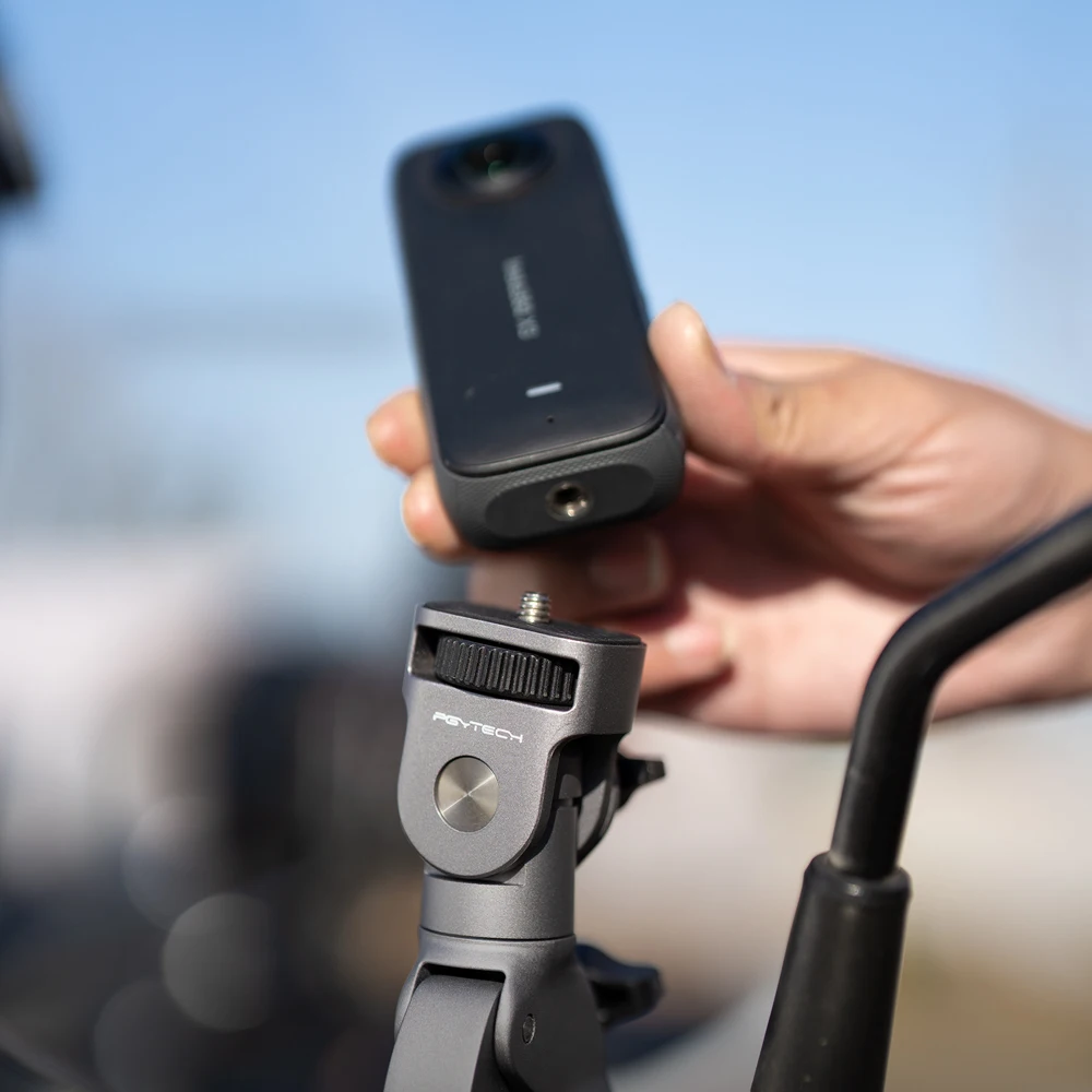 PGYTECH Super Clamp Mount 17mm to 37mm 1/4"screw Adapter For Bicycle/Vehicle Series Cycling Action Camera Smartphones