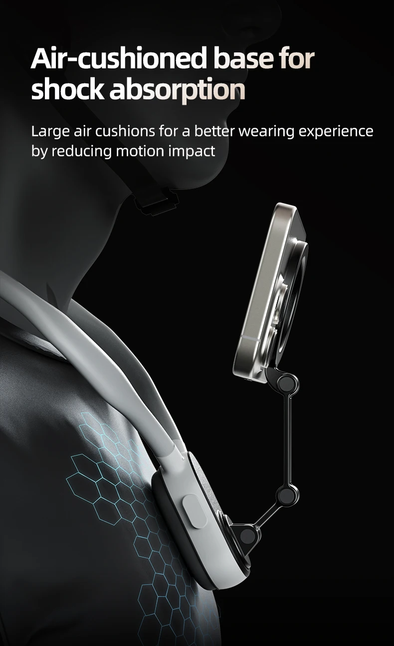 TELESIN Magnetic Neck Mount for Phones Neck Cell Phone POV Mount Phone Neck Holder Chest Stand Strap for iPhone Android Phones