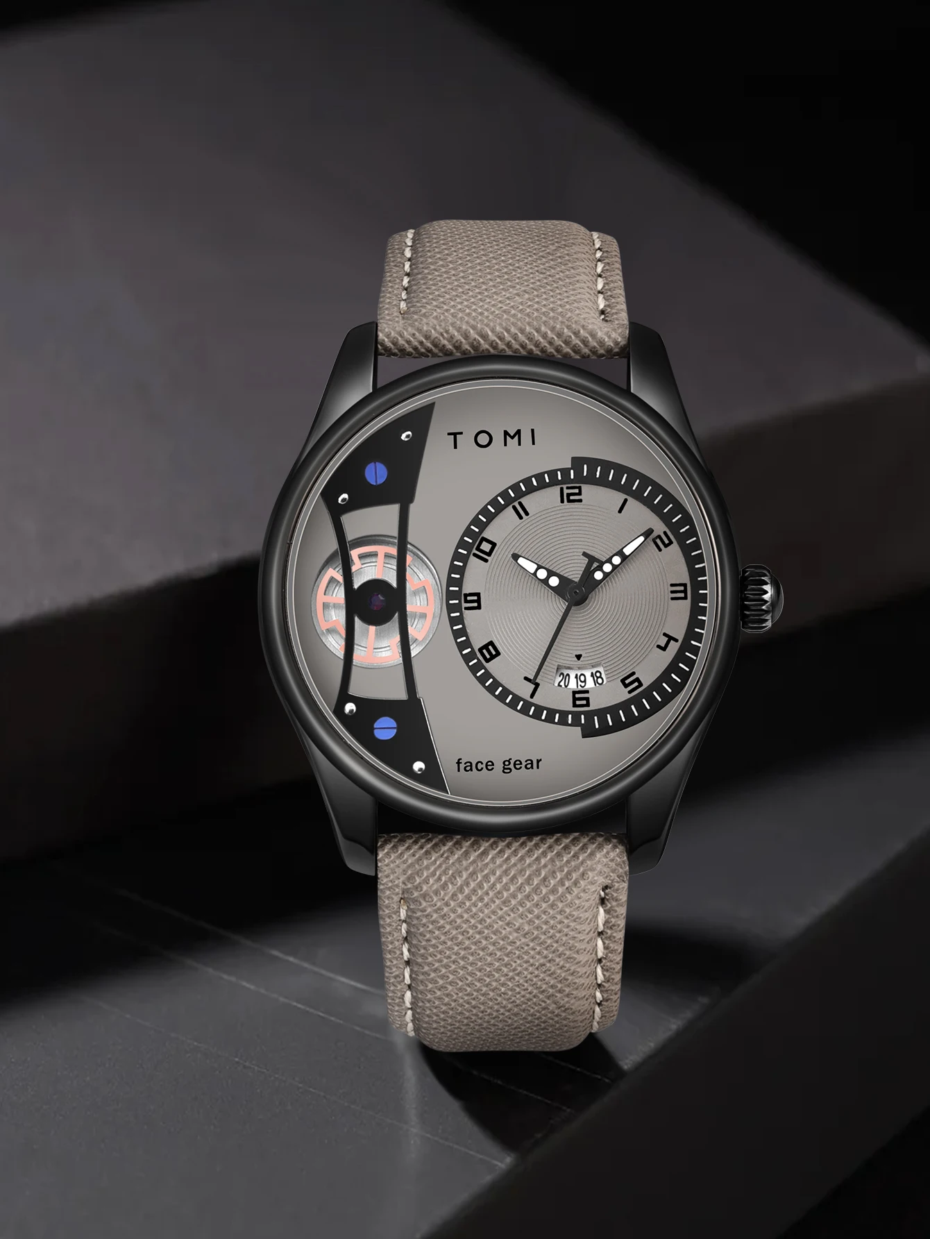 TOMI Set Gift Box for Men's Minimalist Business Quartz Watch Luxury Versatile Double Strap Detachable Watch Festival Gift
