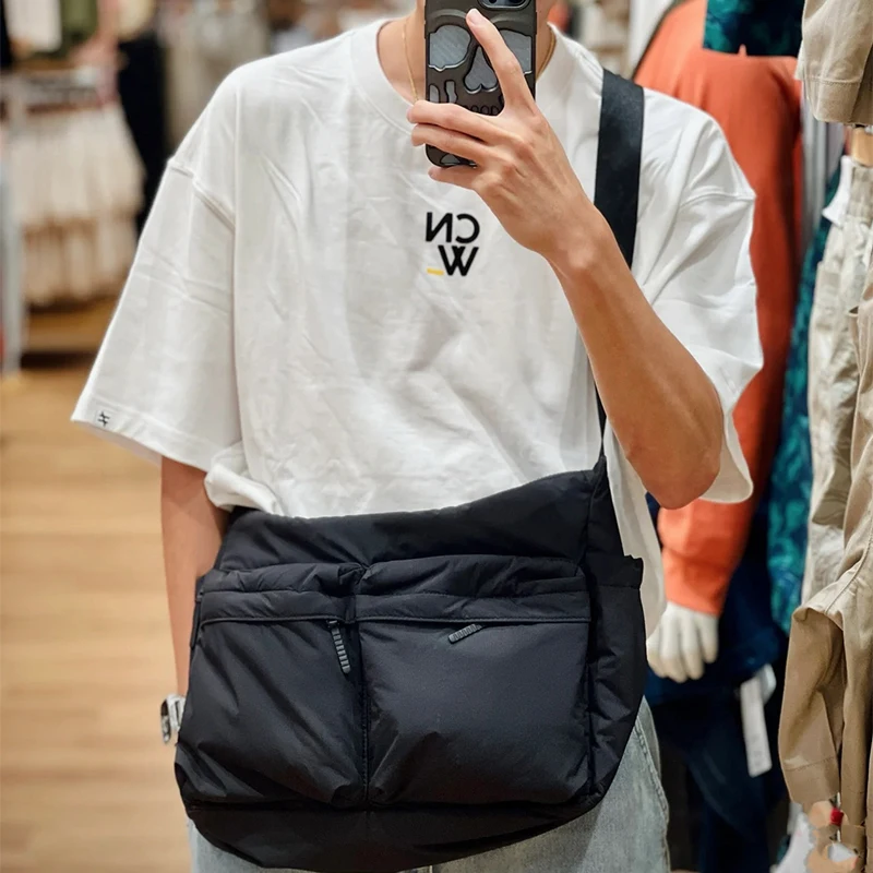 Leisure shoulder bag single shoulder bag large capacity computer bag multi pocket sports shoulder bag