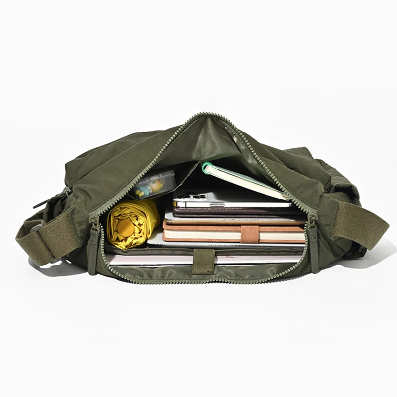 Leisure shoulder bag single shoulder bag large capacity computer bag multi pocket sports shoulder bag