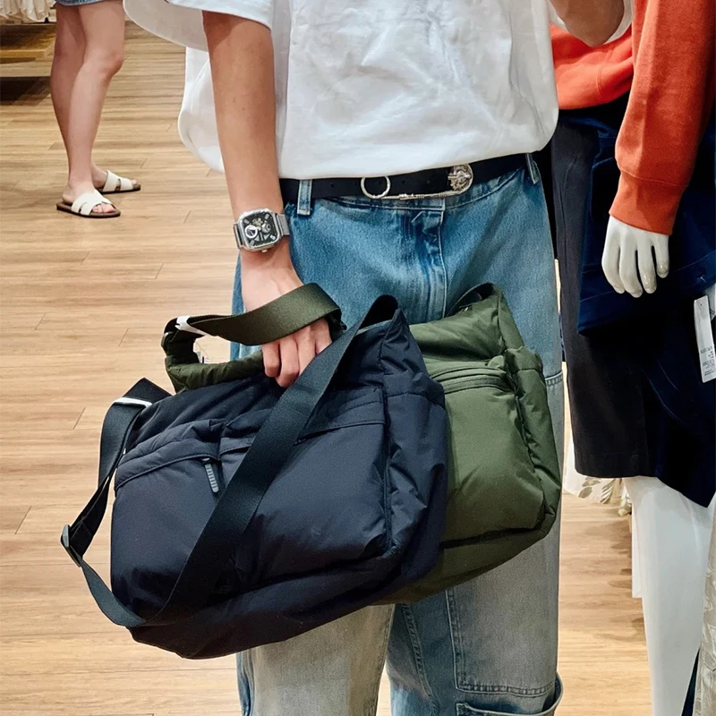 Leisure shoulder bag single shoulder bag large capacity computer bag multi pocket sports shoulder bag