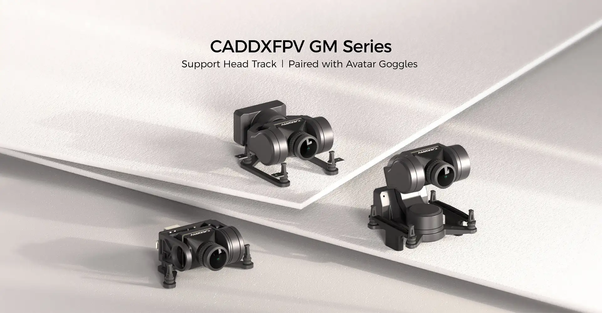 CADDXFPV Gimbal GM1/GM2/GM3 (No Camera) Head Track FPV GM Series For 19mm RC FPV Camera Walksnail Avatar HD Goggles L/X