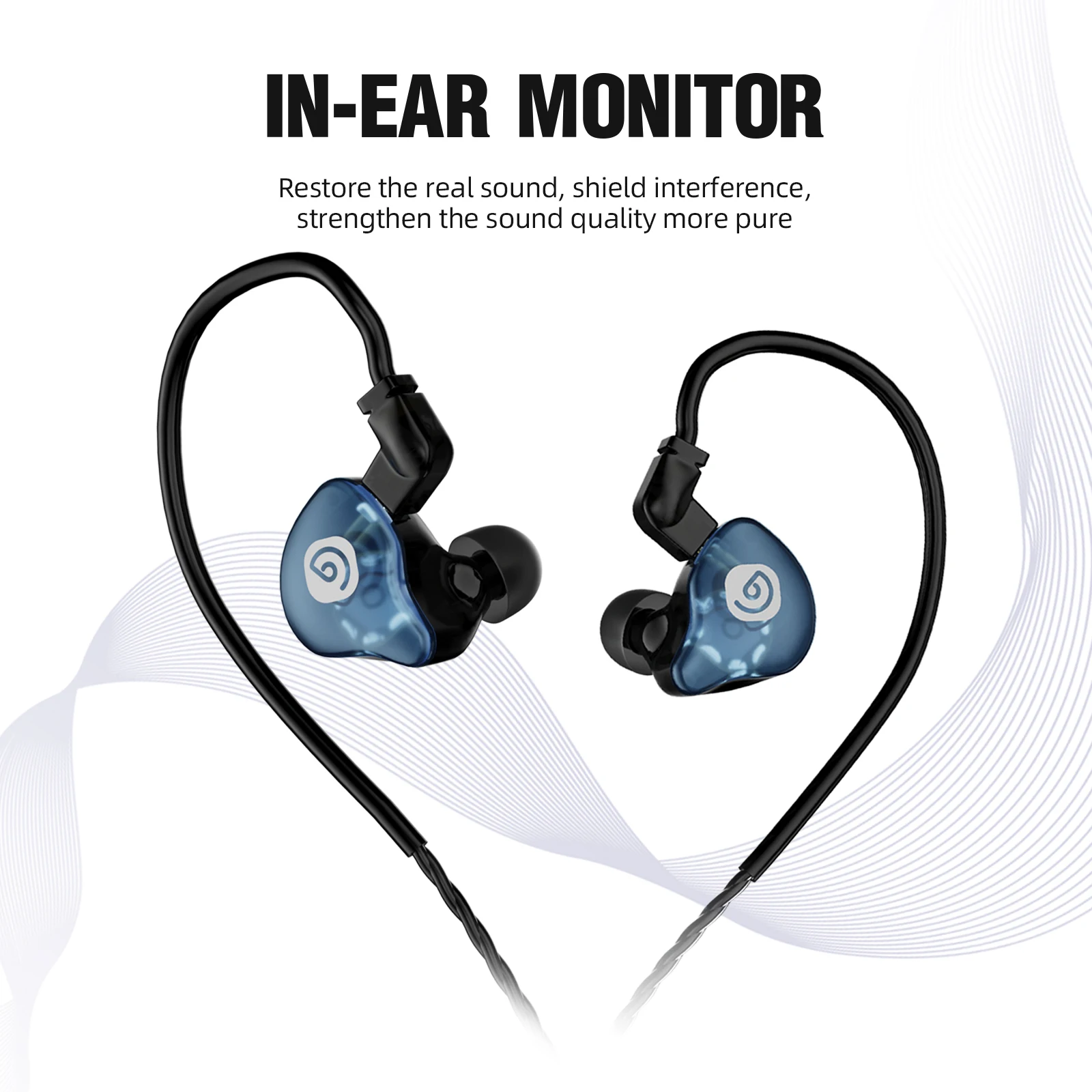 Debra ER-102 Professional Wireless In-Ear Monitor System, UHF band with Bluetooth 5.0 support, for stage performances, drummers