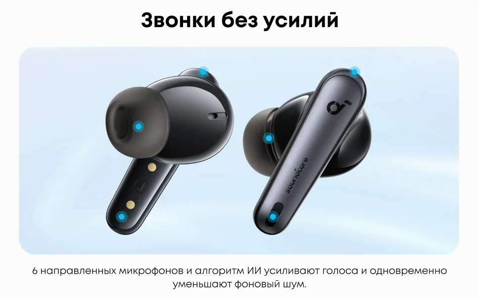Soundcore by Anker Liberty 4 NC Беспроводные наушники с шумоподавлением Bluetooth-наушн