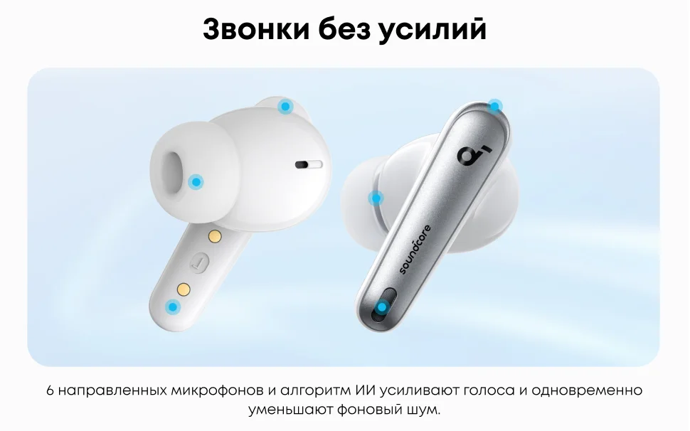 Soundcore by Anker Liberty 4 NC Беспроводные наушники с шумоподавлением Bluetooth-наушн