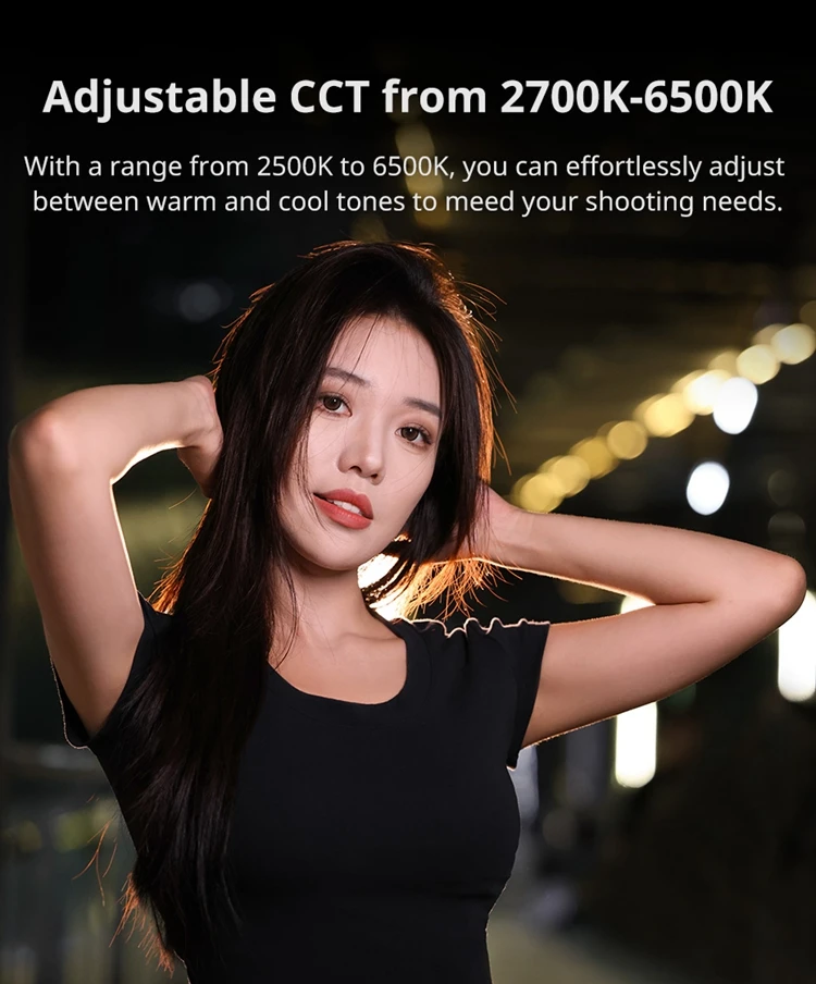 Ulanzi UA20 20W Portable Air Tube Light Foldable Bi-color Fill Light for Live-streaming Outdoor Fill Light Air Tube Light