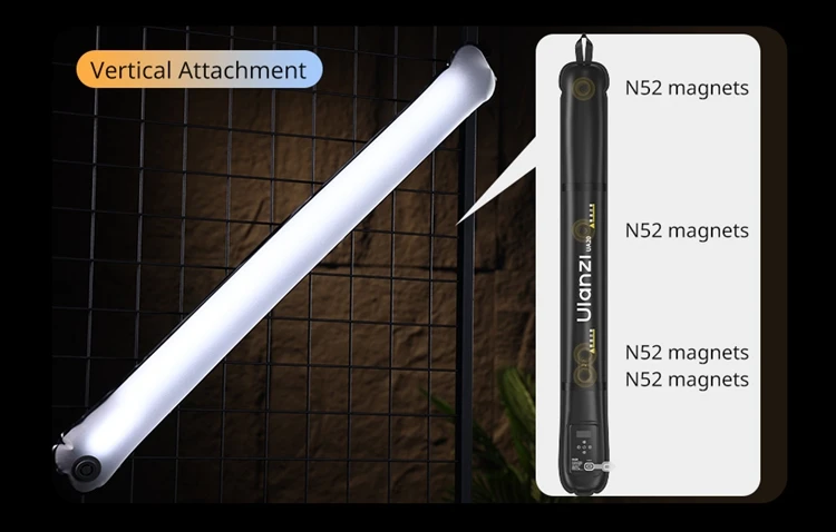 Ulanzi UA20 20W Portable Air Tube Light Foldable Bi-color Fill Light for Live-streaming Outdoor Fill Light Air Tube Light