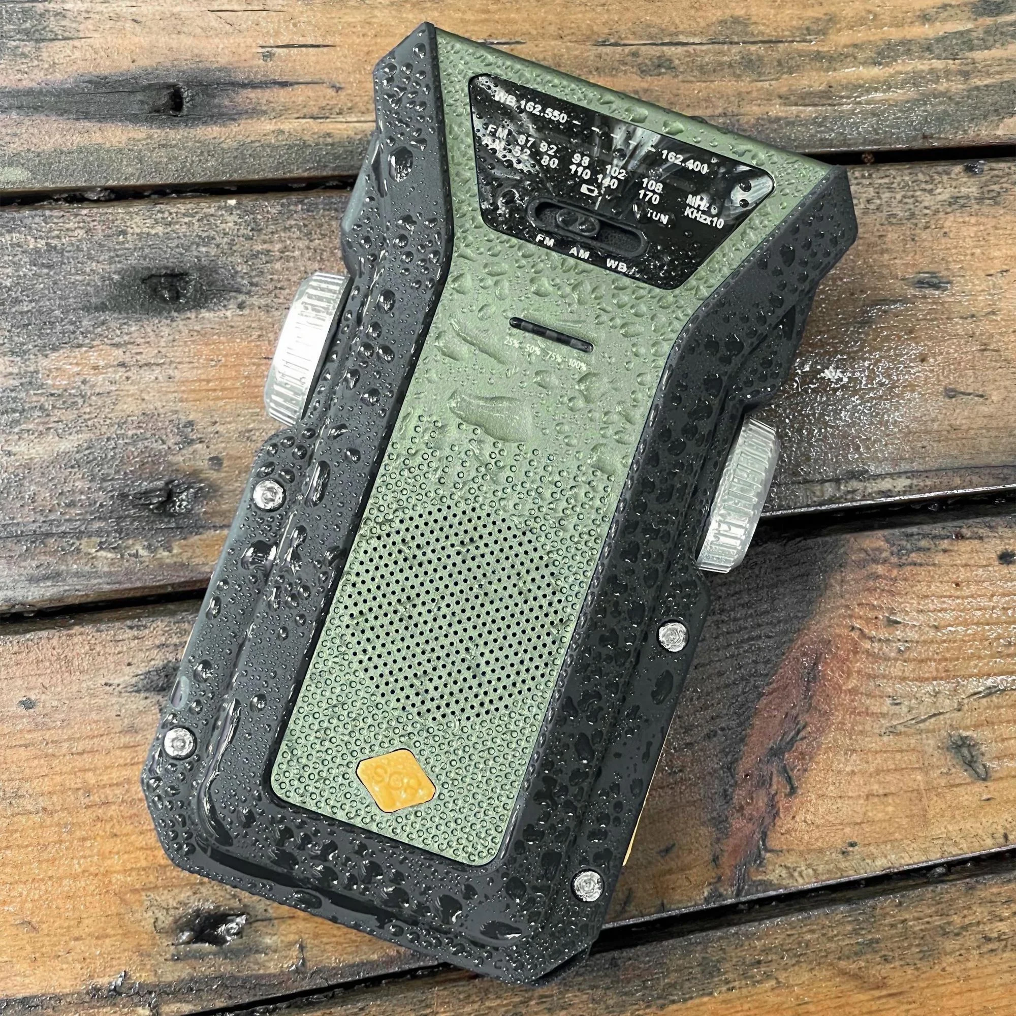 Weather Radio Emergency Multifunctional Radio FM AM WB Hand Crank Solar USB Charging 2000mAh Power Bank LED Flashlight Torch