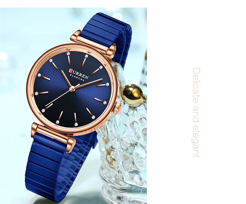 CURREN 9081 Advanced Elegant Women's Quartz Watch Waterproof Stainless Steel Strap Business Women's Watch Relojes De Mujer