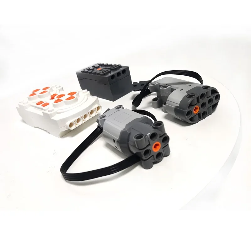 APP Programmable Building Blocks Kit with Servo Motor & 8-Speed Remote Control, Compatible PF MOC System