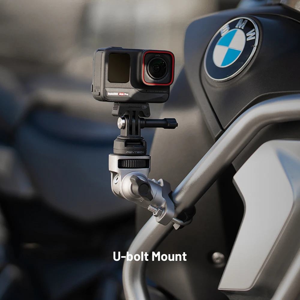 PGYTECH U-Bolt Mount For 12.7 to 33mm Tubes For Bicycle/Vehicle Series Cycling Action Camera Smartphones