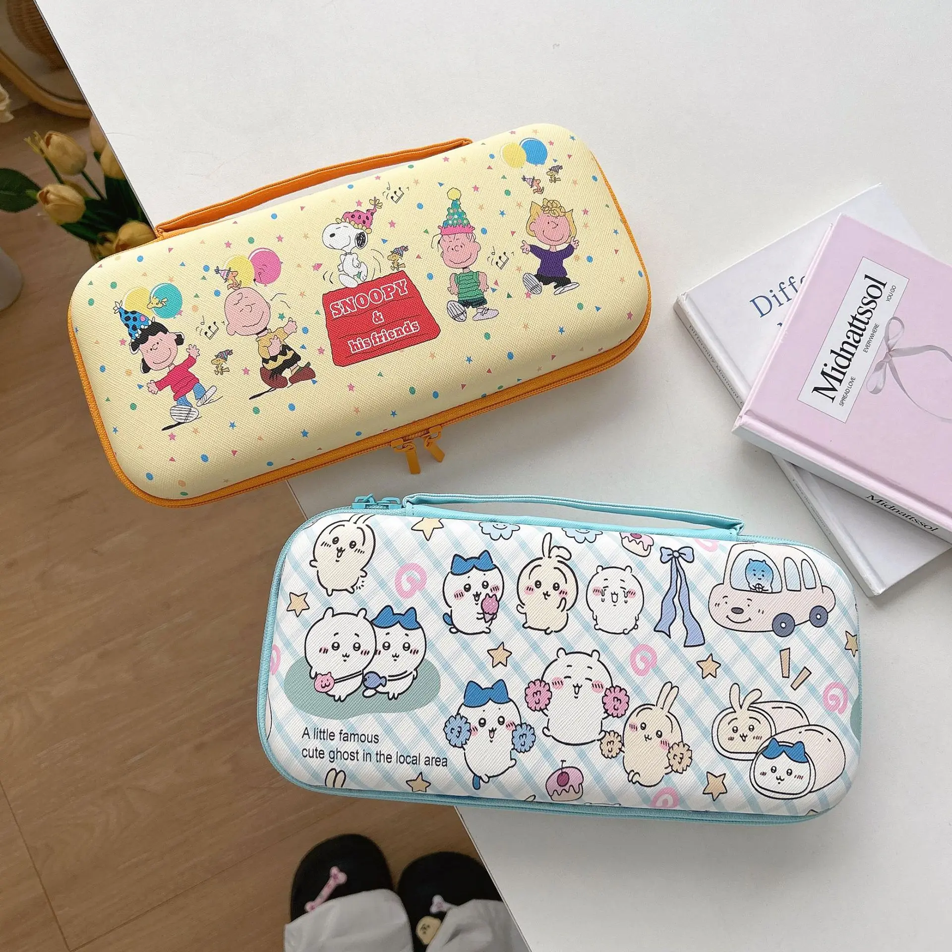 Cartoon Leather Switch2 Storage Bag, Nintendo NS2 Game Console Hand-held Lanyard Bag, Switch2 Storage Box