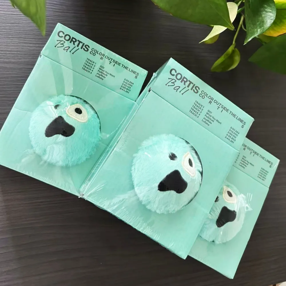 In Stock Cortis Ball Plush Doll Kpop Album Color Outside The Lines Mint Green Fluffy Collectible For Kpop Fans