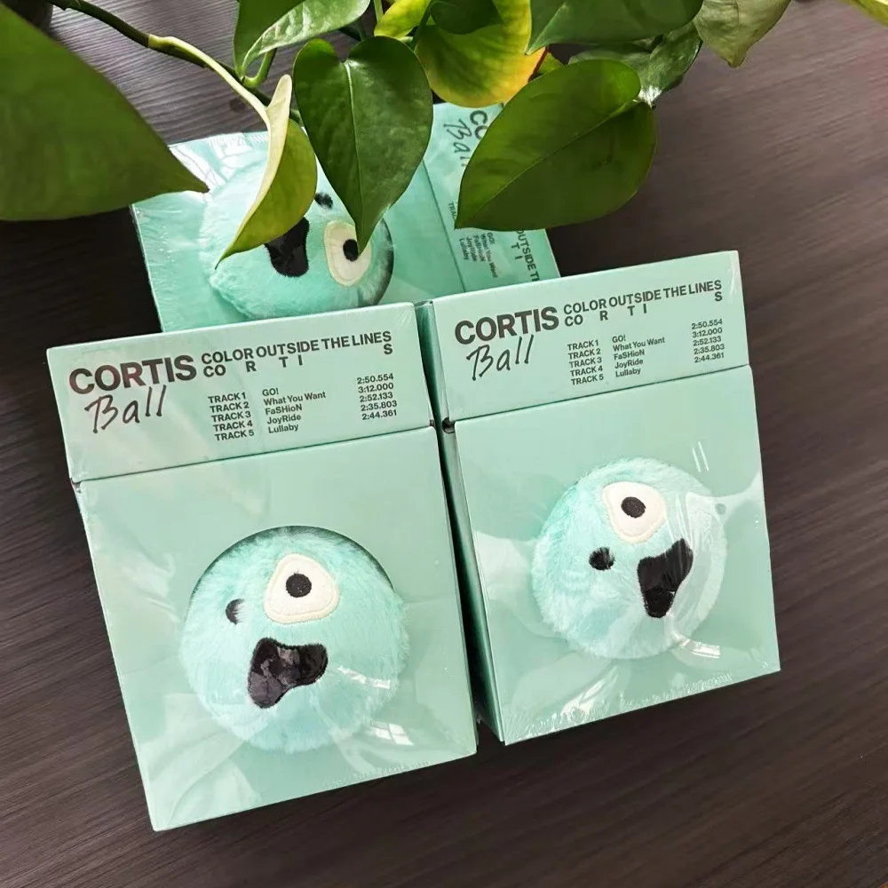 In Stock Cortis Ball Plush Doll Kpop Album Color Outside The Lines Mint Green Fluffy Collectible For Kpop Fans