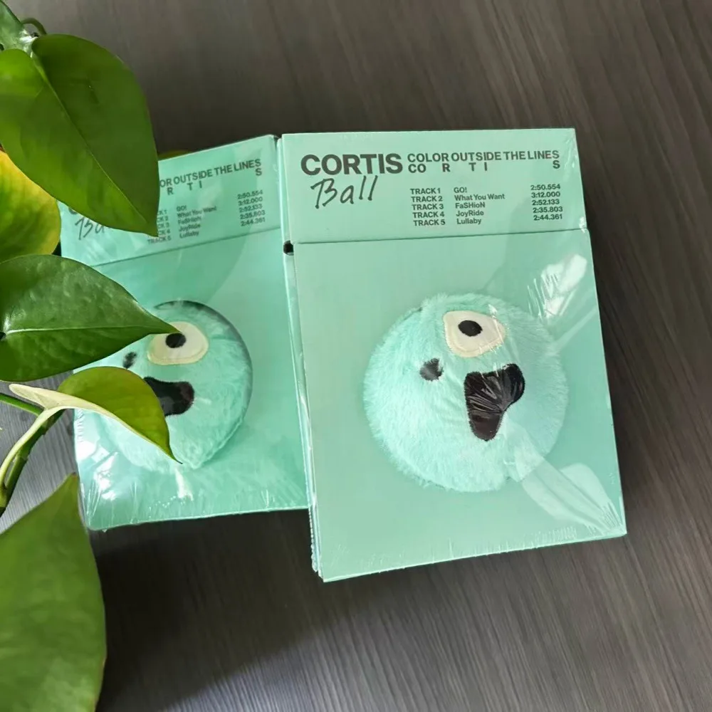 In Stock Cortis Ball Plush Doll Kpop Album Color Outside The Lines Mint Green Fluffy Collectible For Kpop Fans