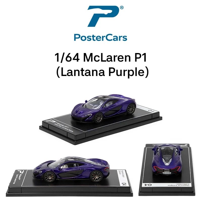 Postercars 1:64 Super Sport Racing Rally Toy Car Model Hypercar League Diecast Vehicle Miniature Free Wheels Display Collection