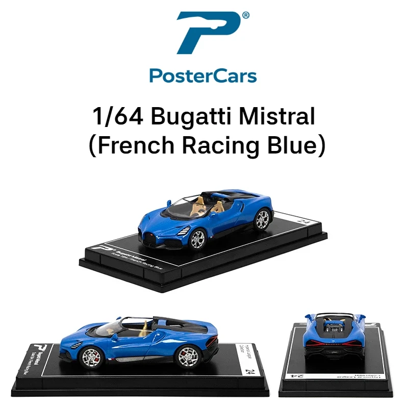 Postercars 1:64 Super Sport Racing Rally Toy Car Model Hypercar League Diecast Vehicle Miniature Free Wheels Display Collection