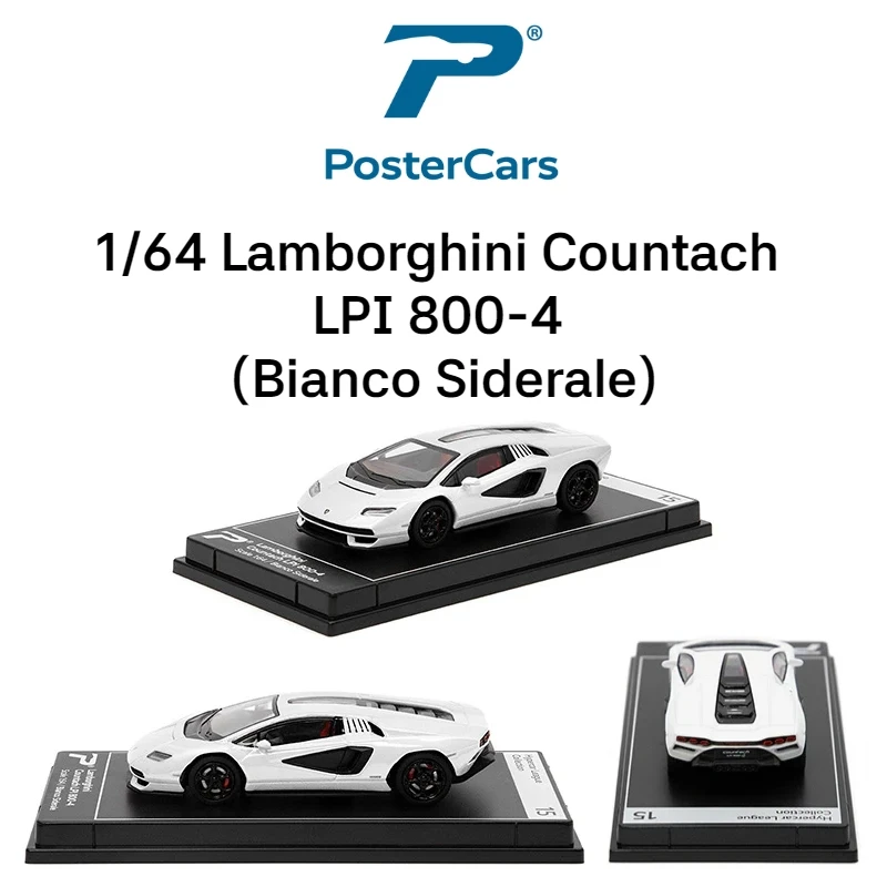 Postercars 1:64 Super Sport Racing Rally Toy Car Model Hypercar League Diecast Vehicle Miniature Free Wheels Display Collection