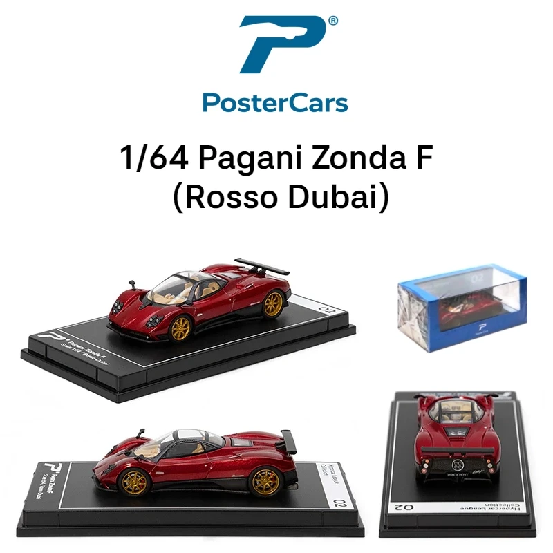 Postercars 1:64 Super Sport Racing Rally Toy Car Model Hypercar League Diecast Vehicle Miniature Free Wheels Display Collection