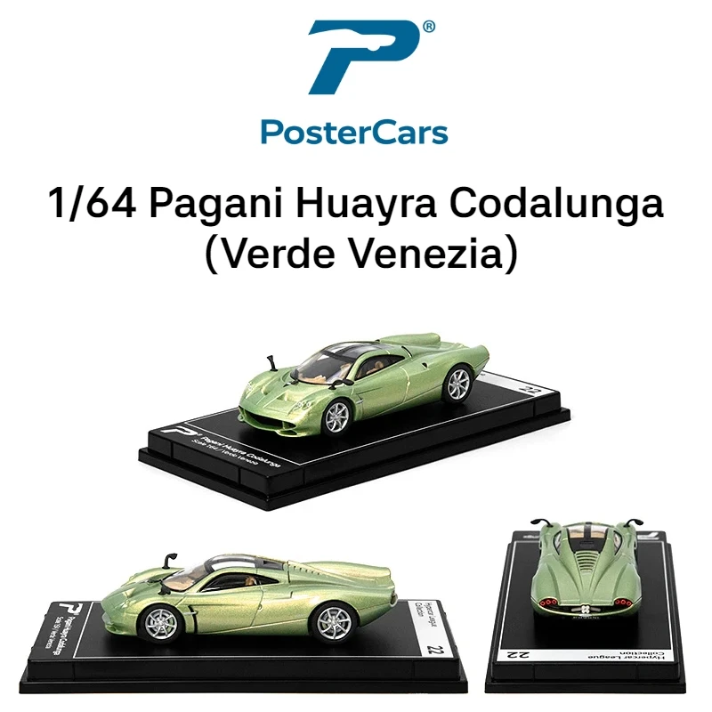 Postercars 1:64 Super Sport Racing Rally Toy Car Model Hypercar League Diecast Vehicle Miniature Free Wheels Display Collection