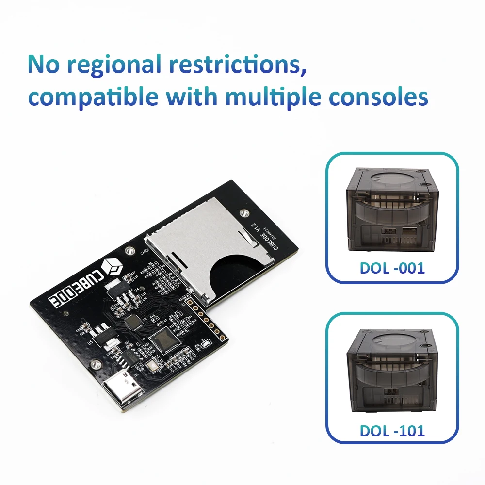 CUBEODE V1.2 Optical Drive Emulator For Nintendo GameCube Swiss SD2SP2 Reader For NGC GClaoder Mount Game Console