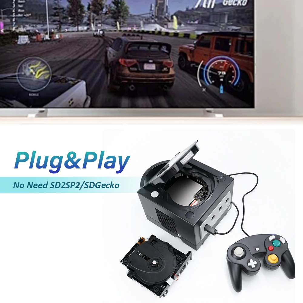 CUBEODE V1.2 Optical Drive Emulator For Nintendo GameCube Swiss SD2SP2 Reader For NGC GClaoder Mount Game Console
