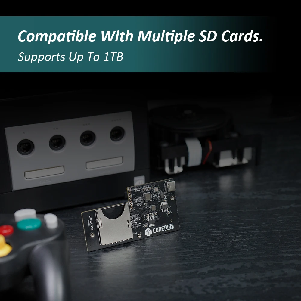 CUBEODE V1.2 Optical Drive Emulator For Nintendo GameCube Swiss SD2SP2 Reader For NGC GClaoder Mount Game Console