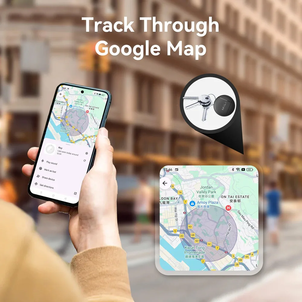 Smart Bluetooth Tags Compatible with Google Find Hub App Android (only) Item Locator Tracker Tags for Suitcases/Luggages