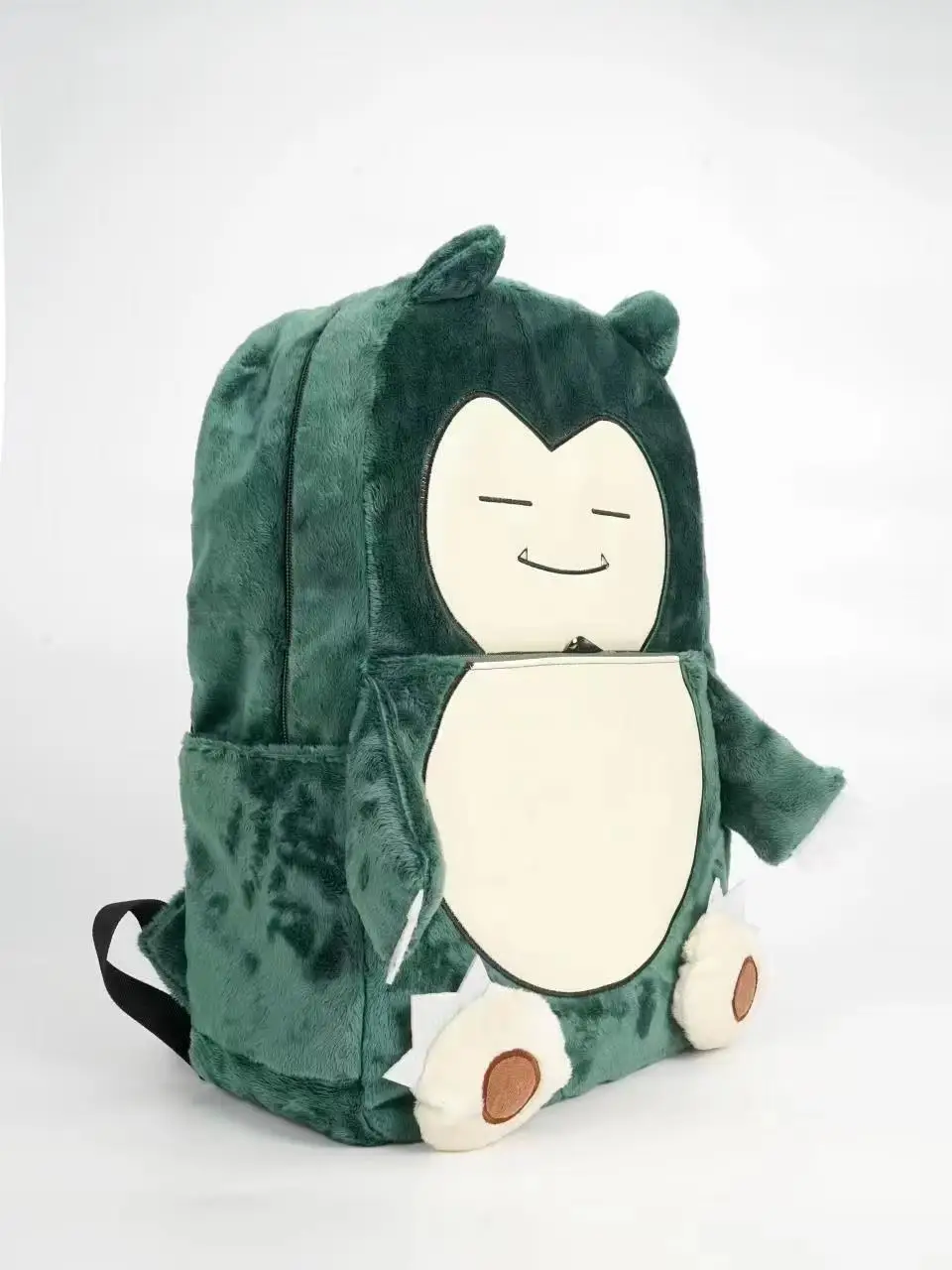 Pokemon Anime Gengar Snorlax Plush Backpacks Storage Bags Travel Mochila Plush Backpack Bag for Children Kids Boys Girl Students