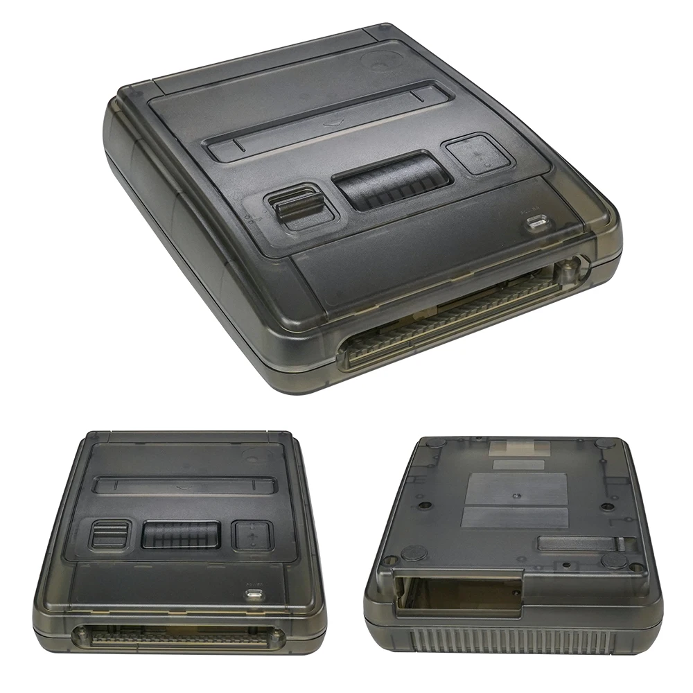 Bitfunx SFC Replacement Case Transparent Shell For Super Famicom Console Super NES Game Console