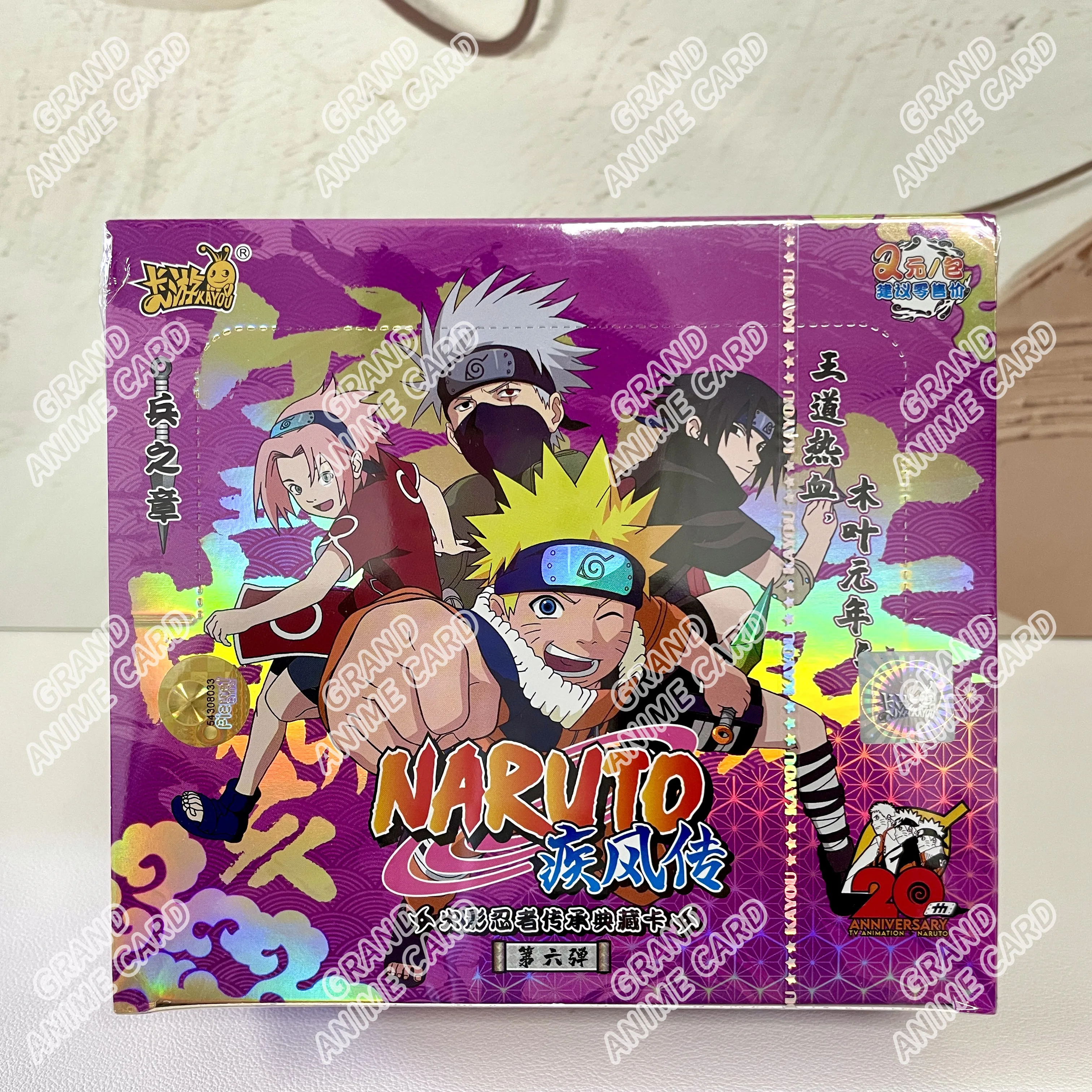 KAYOU Genuine Naruto Cards T4W9 T4W8 Booster Box Anime TCG Rare SE BP CR MR Ninja World Fight Chapter Collection Kids Toy Gift