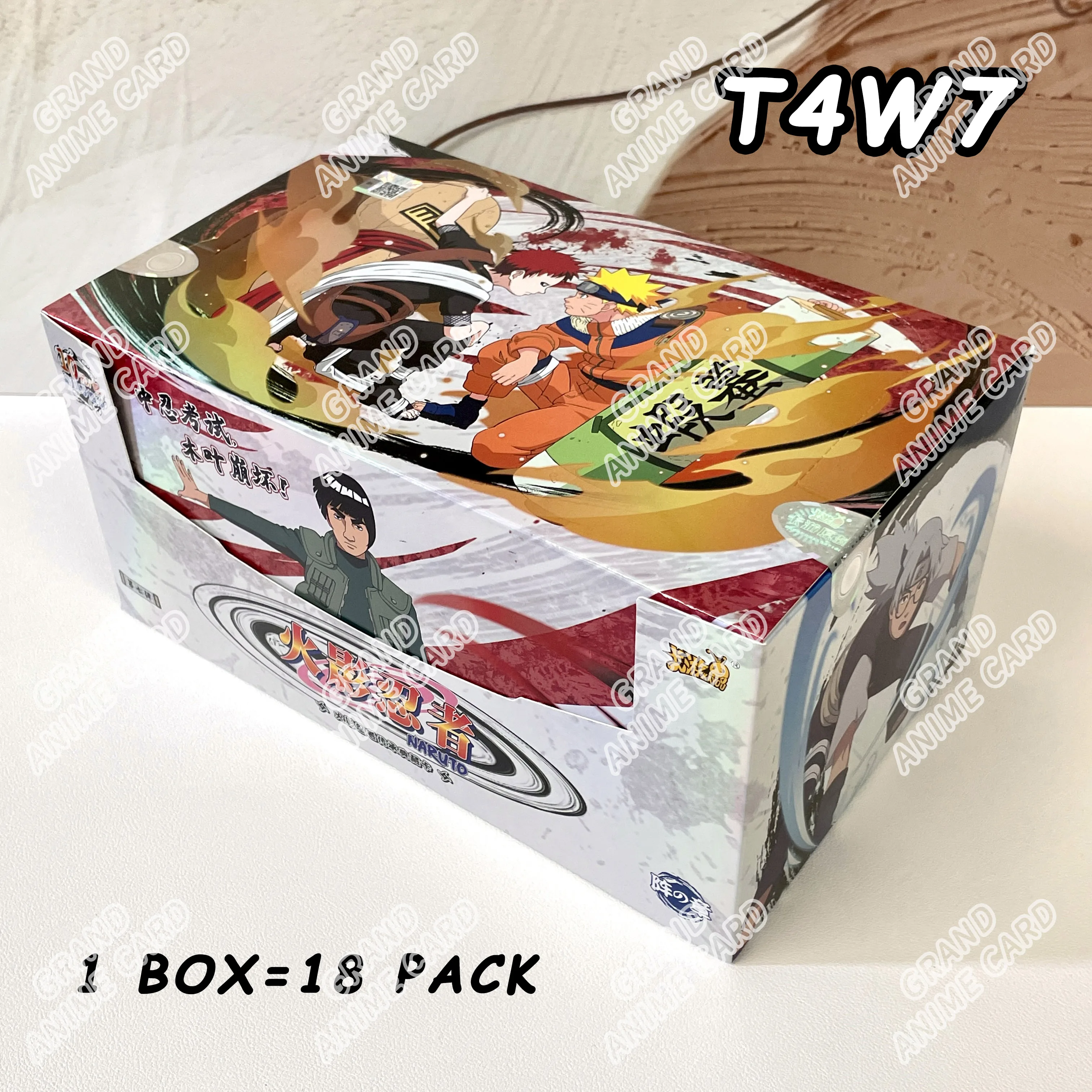 KAYOU Genuine Naruto Cards T4W9 T4W8 Booster Box Anime TCG Rare SE BP CR MR Ninja World Fight Chapter Collection Kids Toy Gift