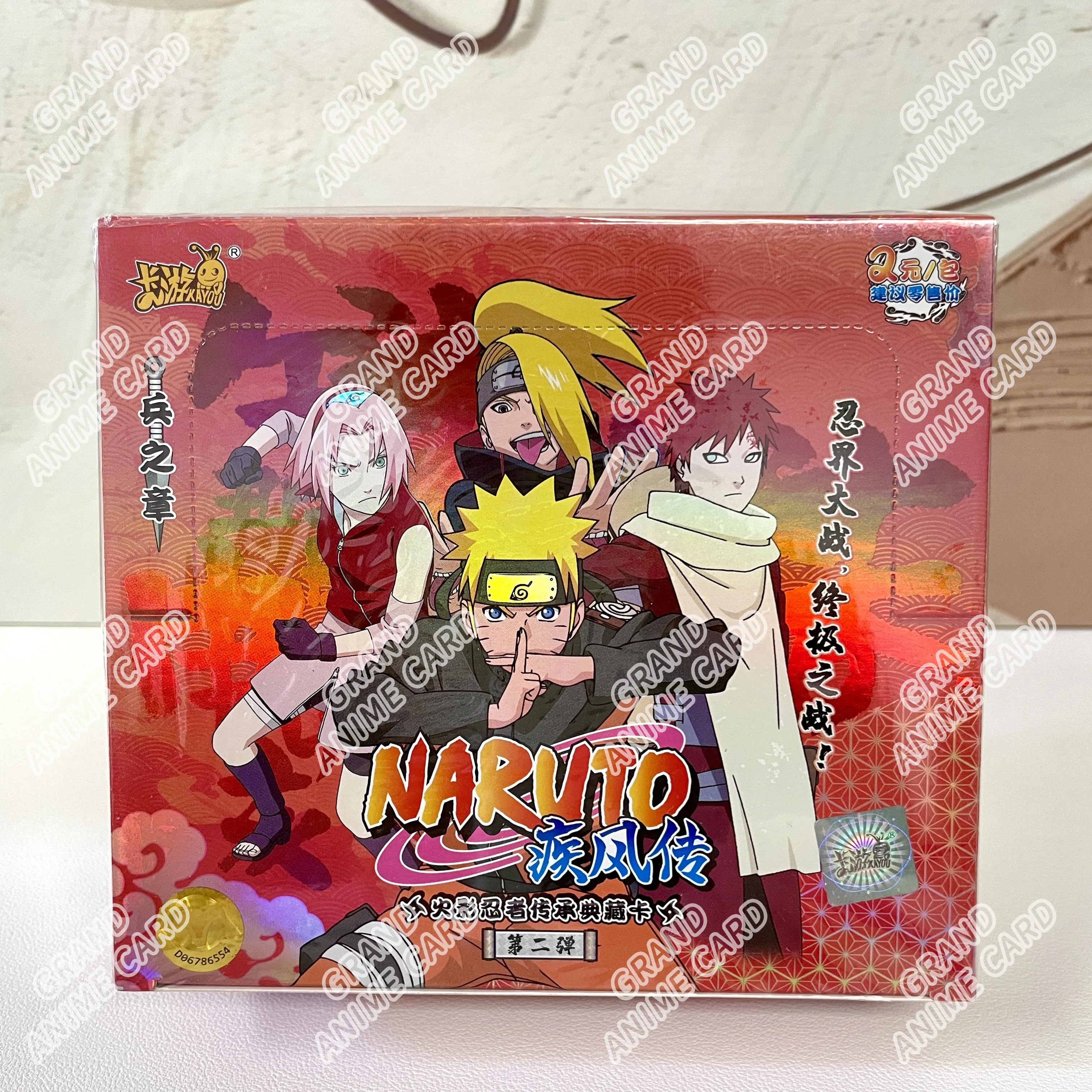 KAYOU Genuine Naruto Cards T4W9 T4W8 Booster Box Anime TCG Rare SE BP CR MR Ninja World Fight Chapter Collection Kids Toy Gift