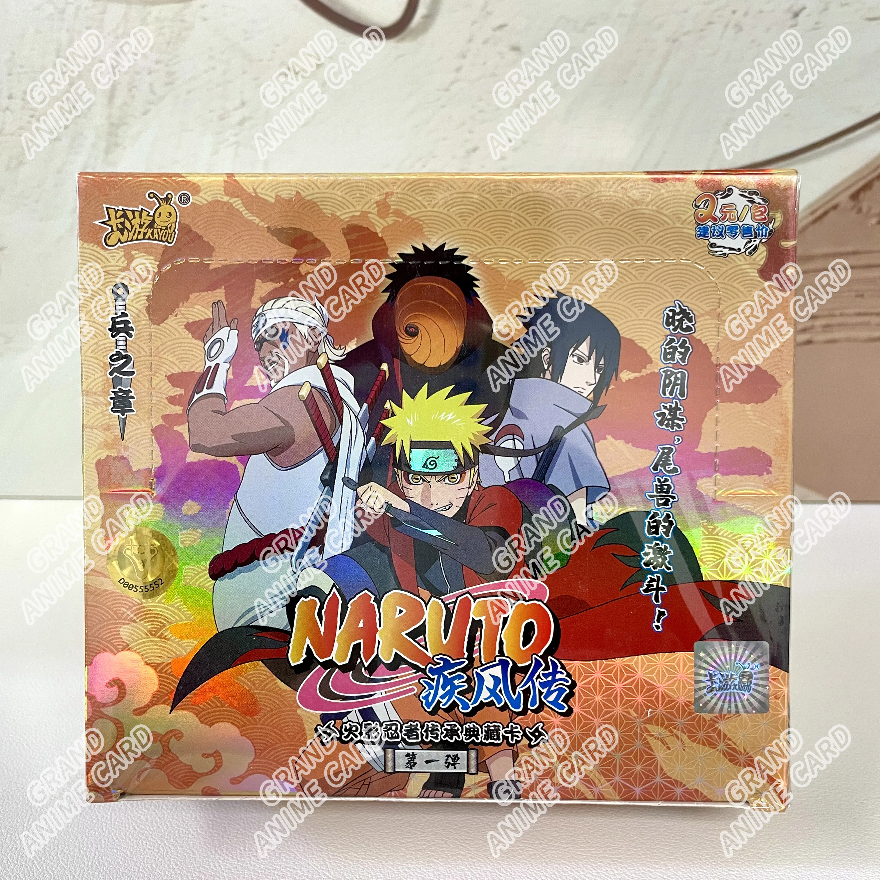 KAYOU Genuine Naruto Cards T4W9 T4W8 Booster Box Anime TCG Rare SE BP CR MR Ninja World Fight Chapter Collection Kids Toy Gift